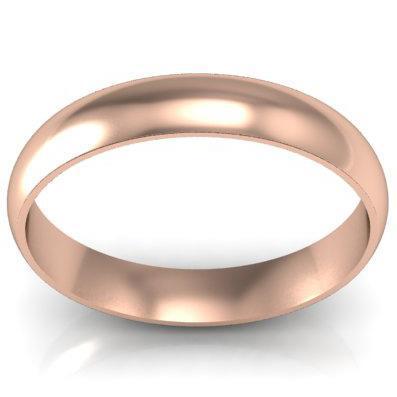 Gold Wedding Ring 4mm Plain Wedding Rings deBebians 