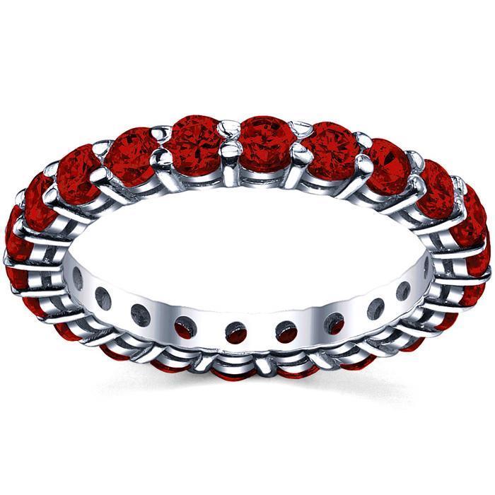 2.00 cttw Ruby Eternity Ring Gemstone Eternity Rings deBebians 