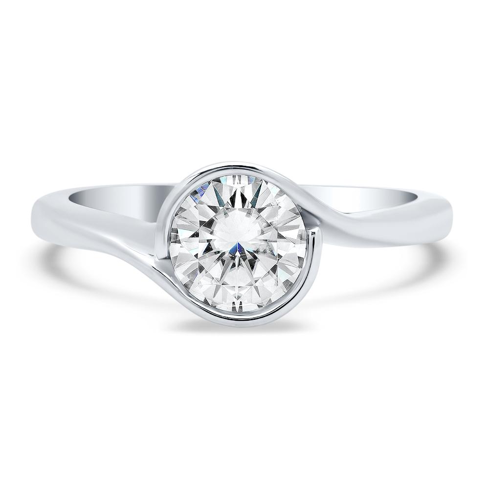 Wrapped Bezel Solitaire Engagement Ring | deBebians
