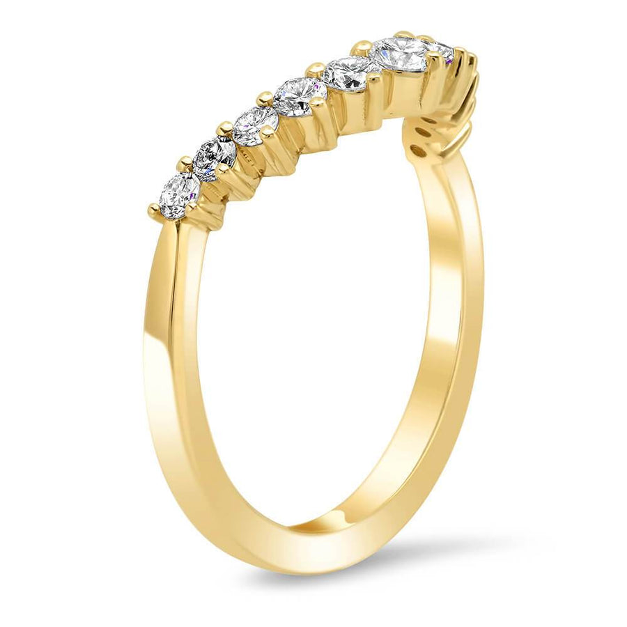 Crown Crescent Moon Diamond Wedding Ring Diamond Wedding Rings deBebians 