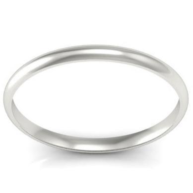 Thin Gold Wedding Band in 18k 2mm Plain Wedding Rings deBebians 