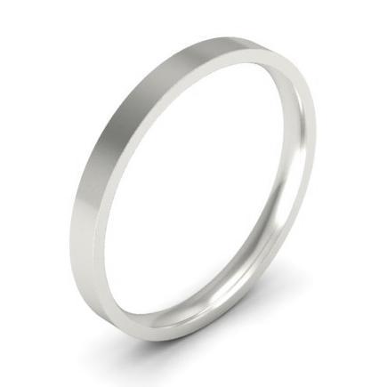 2mm Flat Wedding Ring in 14k Plain Wedding Rings deBebians 