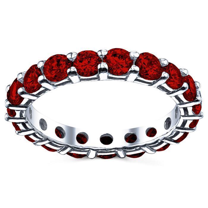 3.00 cttw Ruby Eternity Ring Gemstone Eternity Rings deBebians 