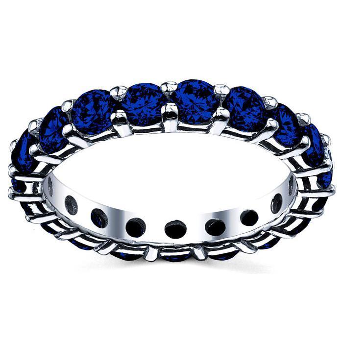 3.00 cttw Sapphire Eternity Ring Gemstone Eternity Rings deBebians 