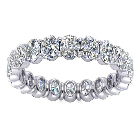 Oval Cut Shared Prong Diamond Eternity Band - 3.00 carat - VS Clarity Diamond Eternity Rings deBebians 