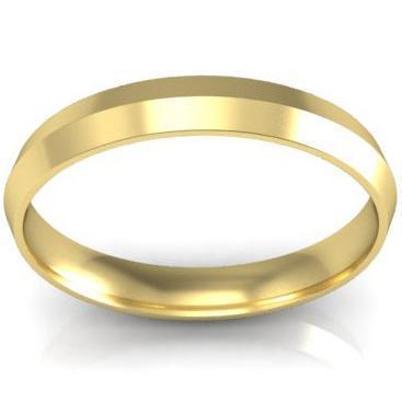 3mm Knife Edge Wedding Ring in 18k Plain Wedding Rings deBebians 