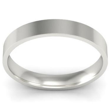 3mm Flat Wedding Band in 18k Plain Wedding Rings deBebians 