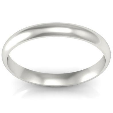 3mm Domed Platinum Wedding Ring Platinum Wedding Rings deBebians 