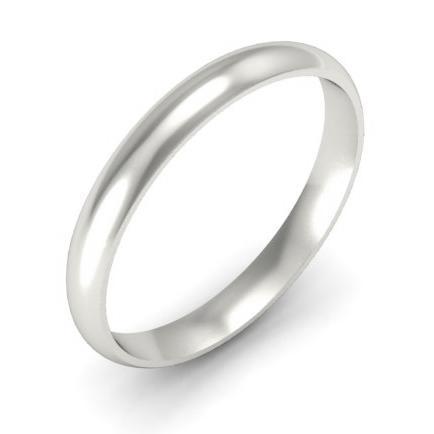3mm Domed Platinum Wedding Ring Platinum Wedding Rings deBebians 