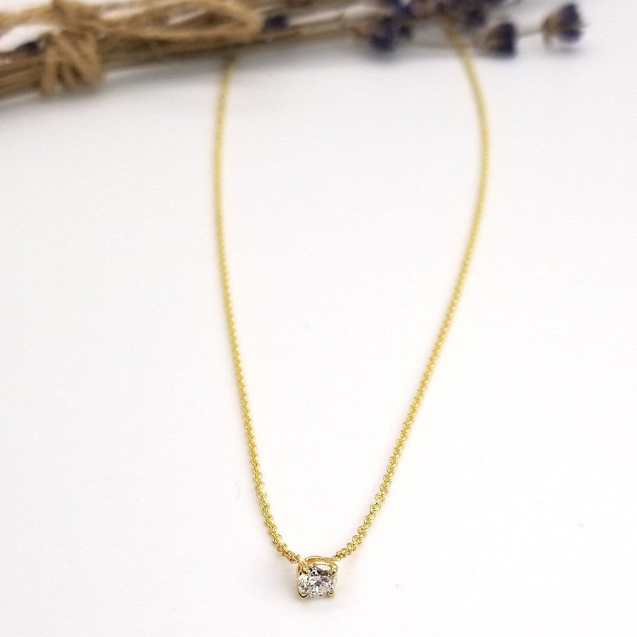 Double Floating Diamond Necklace – Graziela Gems