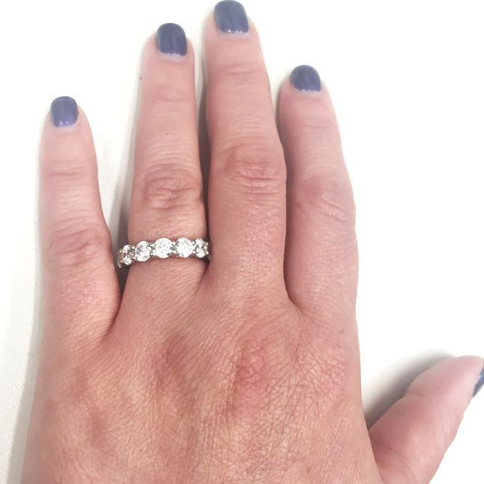 4.00 cttw Round Shared Prong Lab Created Diamond Eternity Band