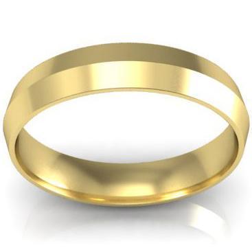 4mm Knife Edge Wedding Ring in 18k Plain Wedding Rings deBebians 