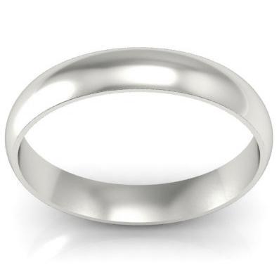 Platinum Wedding Ring Domed 4mm Platinum Wedding Rings deBebians 