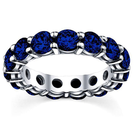 5.00 cttw Sapphire Eternity Ring Gemstone Eternity Rings deBebians 