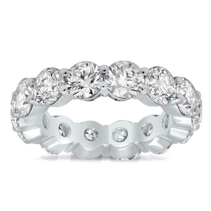 5.00 cttw Round Shared Prong Buttercup Diamond Eternity Band Diamond Eternity Rings deBebians 
