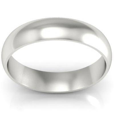 Traditional Wedding Band in 14k 5mm Plain Wedding Rings deBebians 