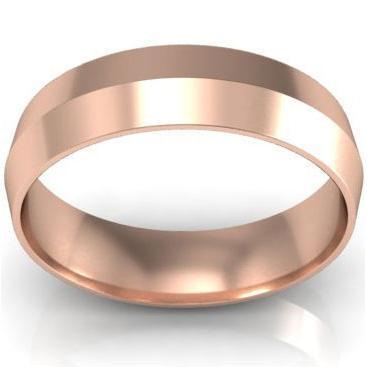 5mm Knife Edge Wedding Ring in 14kt Gold Plain Wedding Rings deBebians 