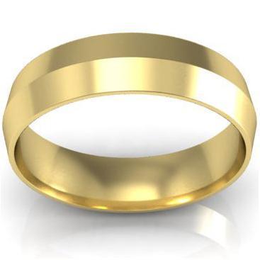 5mm Knife Edge Wedding Ring in 14kt Gold Plain Wedding Rings deBebians 