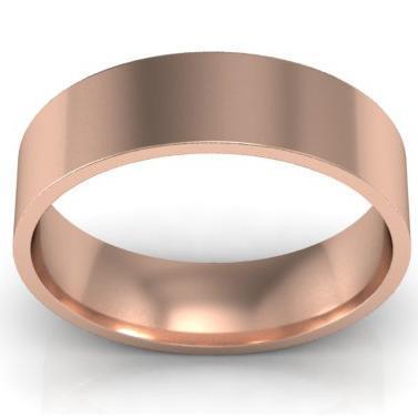 5mm Flat Wedding Ring in 14k Plain Wedding Rings deBebians 