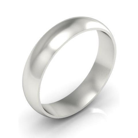 Platinum Wedding Ring Domed 5mm Platinum Wedding Rings deBebians 