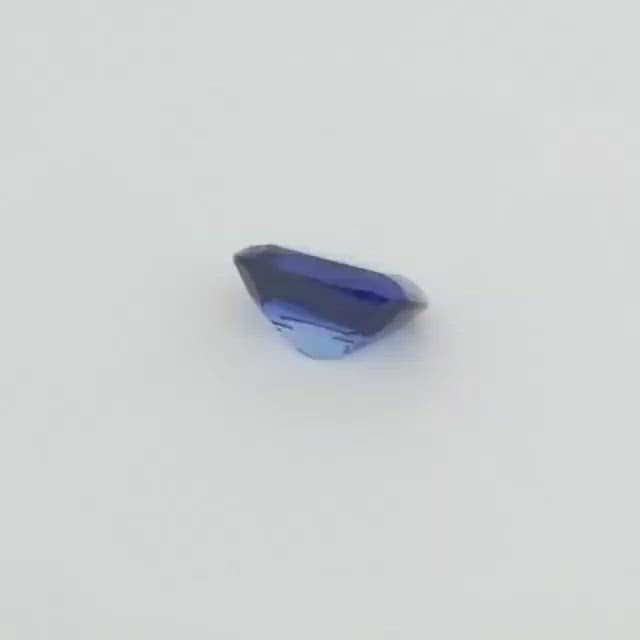 2.58ct 9x7mm Cushion Cut Lab Grown Light Purple Blue Sapphire