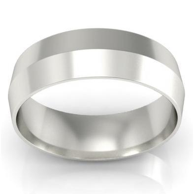 6mm Knife Edge Wedding Ring in 18-Karat Plain Wedding Rings deBebians 