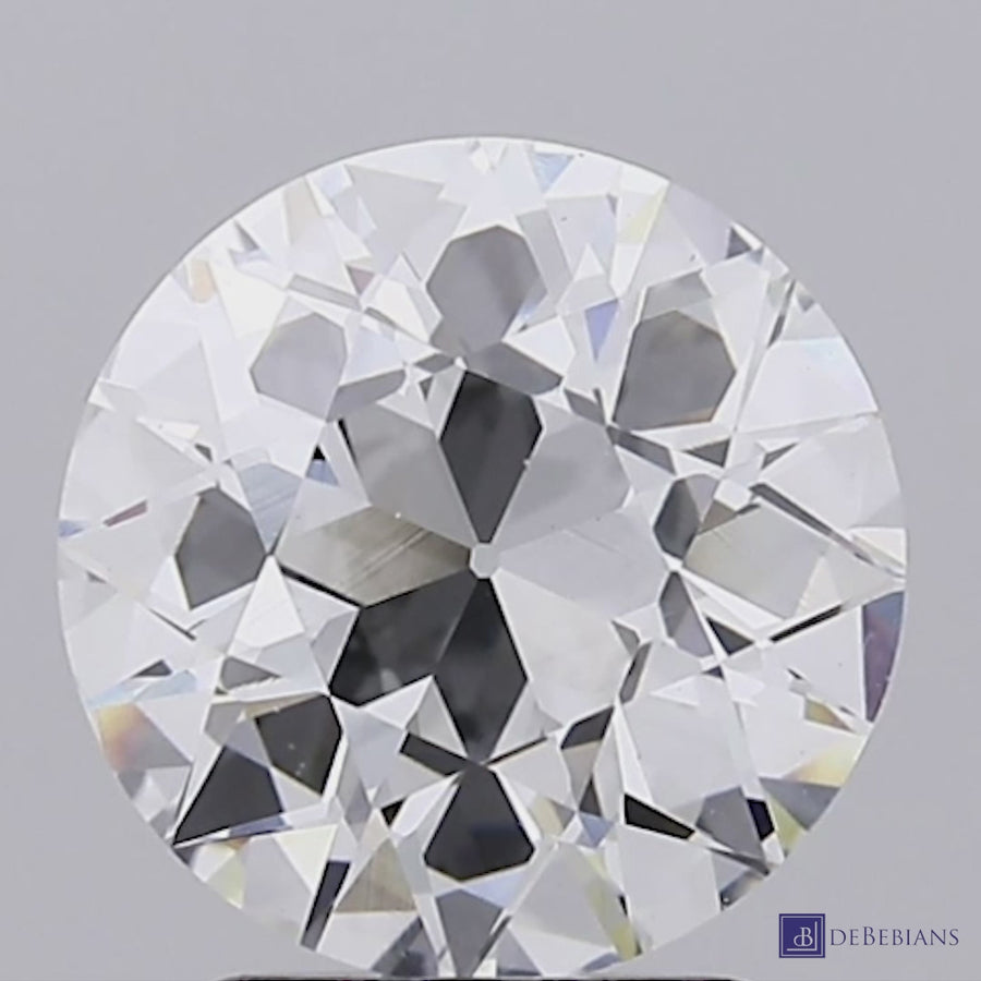 2.39ct 8.50mm Round Old European Cut Lab Grown Diamond