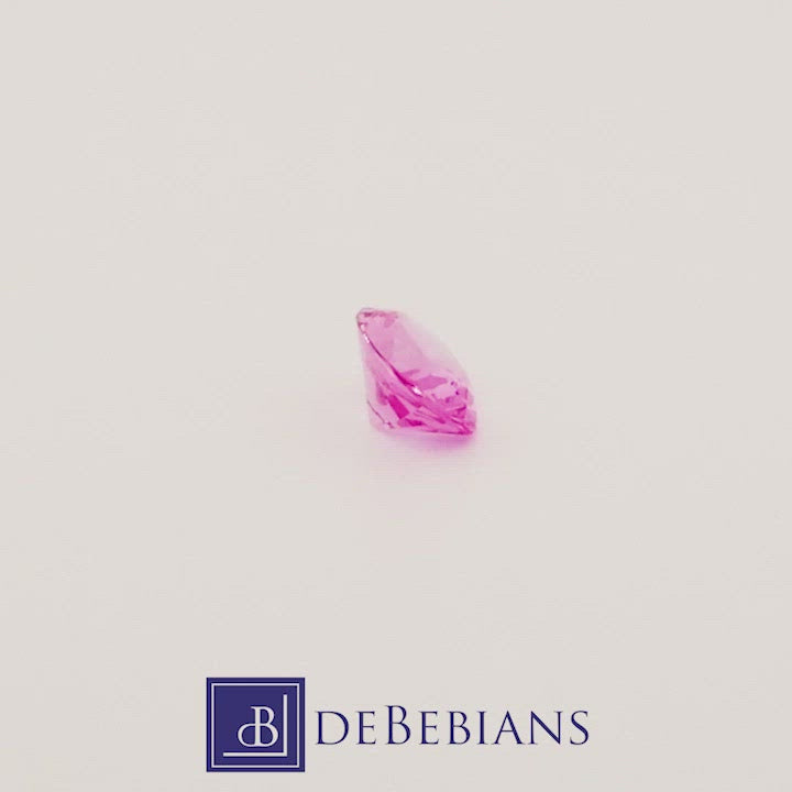 5.98ct 12x10mm Oval Lab Grown Pink Sapphire