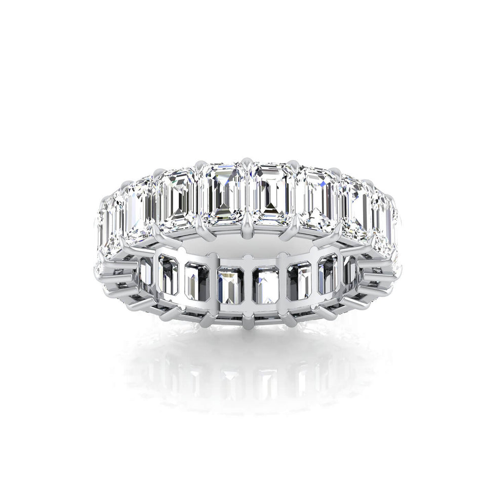 Emerald Cut Lab Grown Diamond Eternity Band - 6.00cttw