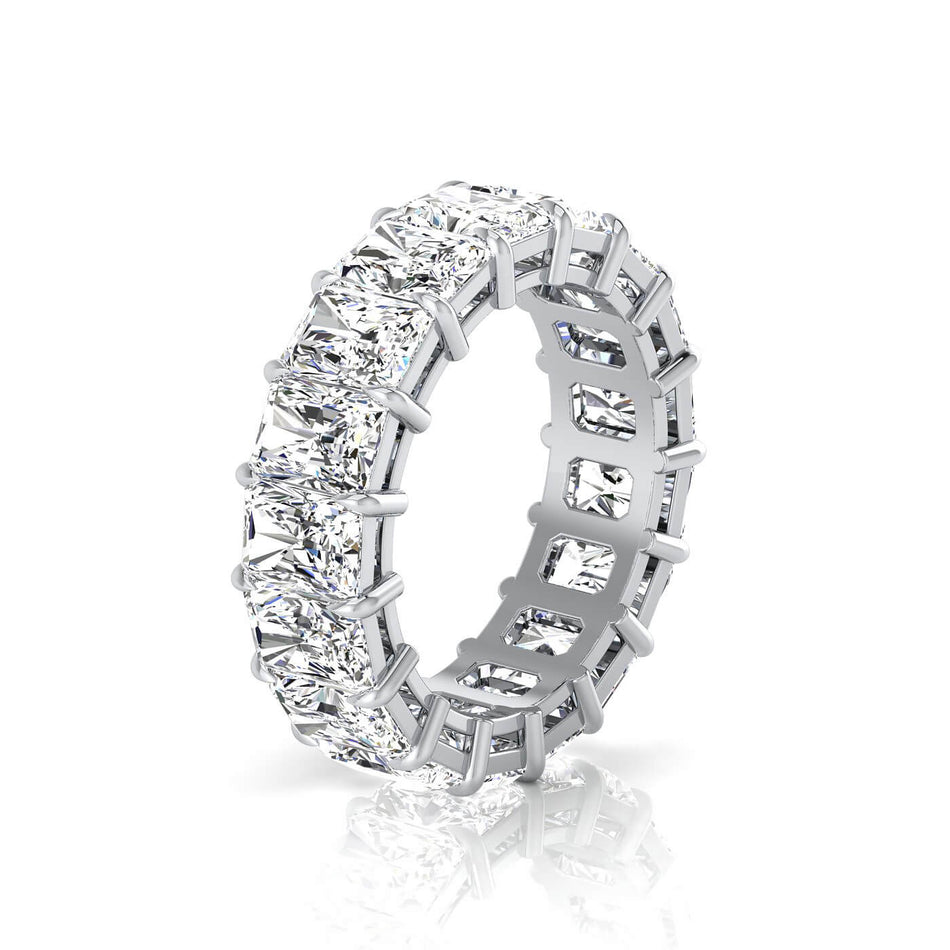 Radiant Cut Lab Grown Diamond Eternity Band - 6.80cttw