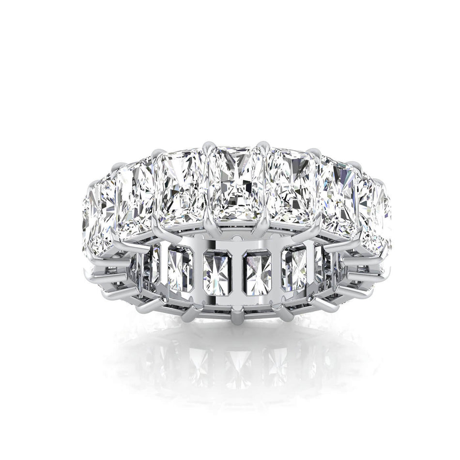 Radiant Cut Lab Grown Diamond Eternity Ring - 8.00cttw