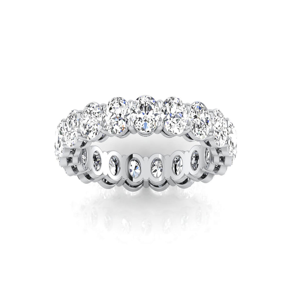 Oval Lab Grown Diamond Eternity Band - 3.80cttw