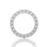Oval Lab Grown Diamond Eternity Ring - 3.15cttw