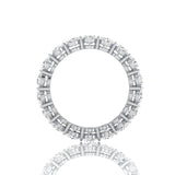 Oval Lab Grown Diamond Eternity Ring - 4.50cttw