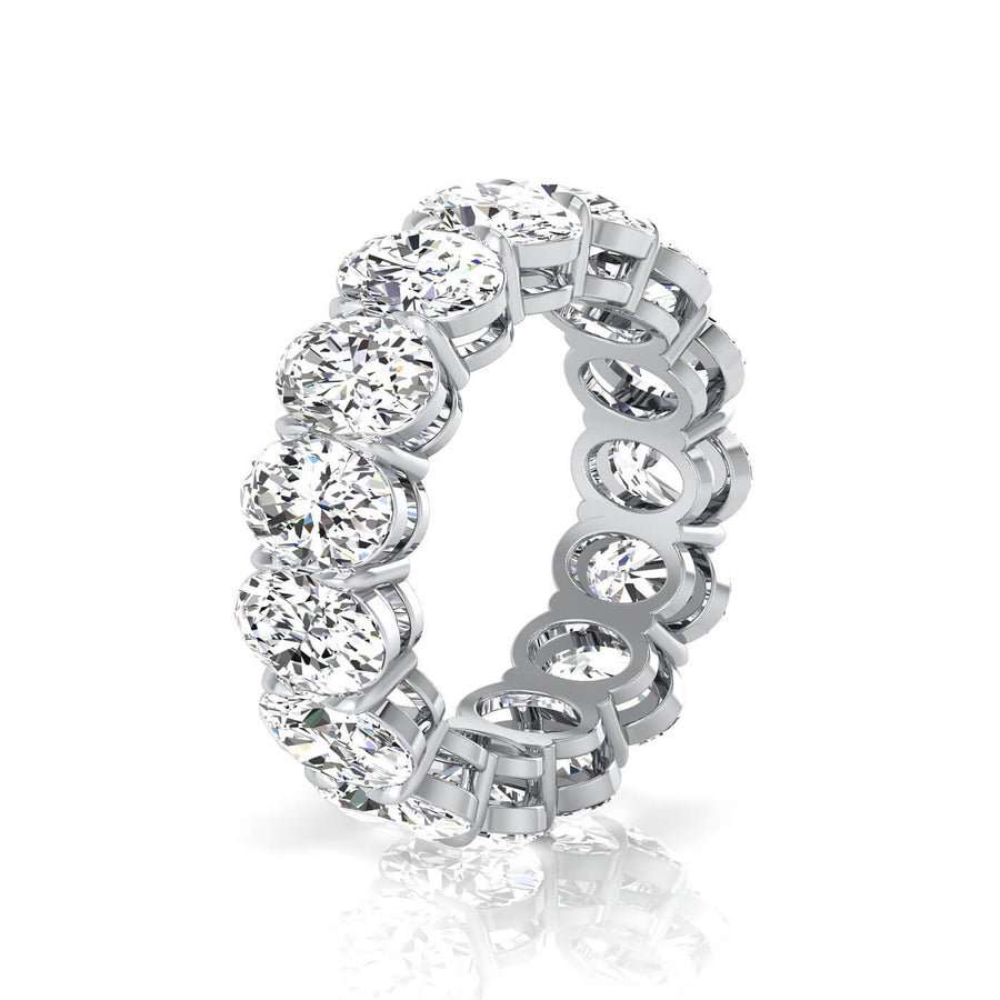 Oval Lab Grown Diamond Eternity Ring - 7.50cttw – deBebians