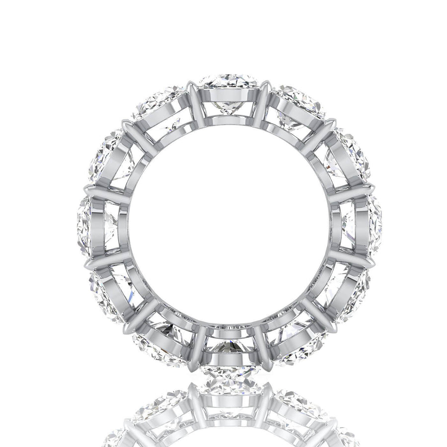 Oval Lab Grown Diamond Eternity Ring - 12.00cttw