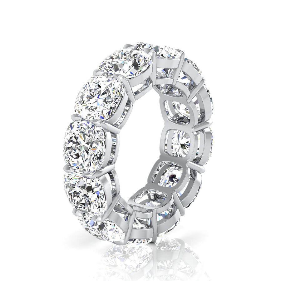 Cushion Cut Lab Grown Diamond Eternity Ring - 11.40cttw