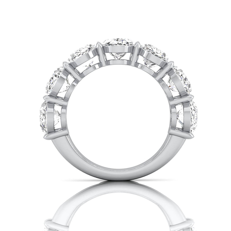 Oval Lab Grown Diamond Seven Stone Band - 7.00cttw