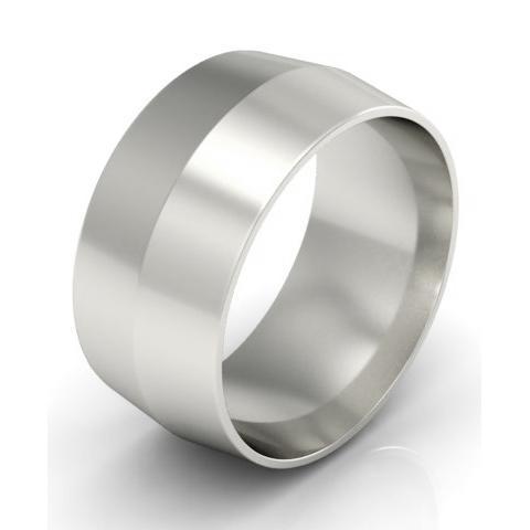 9mm Platinum Wedding Ring Knife Edge Platinum Wedding Rings deBebians 