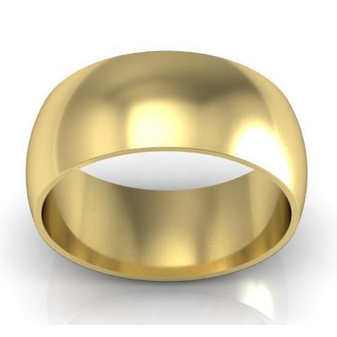 Plain Wedding Band in 14kt Gold 9mm Plain Wedding Rings deBebians 