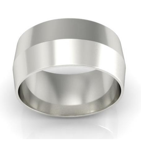 9mm Knife Edge Wedding Ring in 14kt Gold Plain Wedding Rings deBebians 