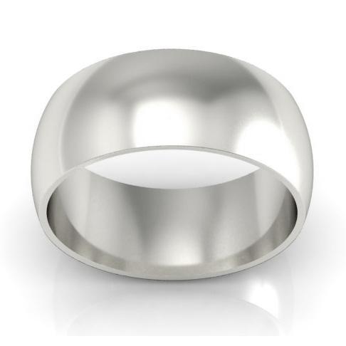 Platinum Wedding Ring Domed 9mm Platinum Wedding Rings deBebians 