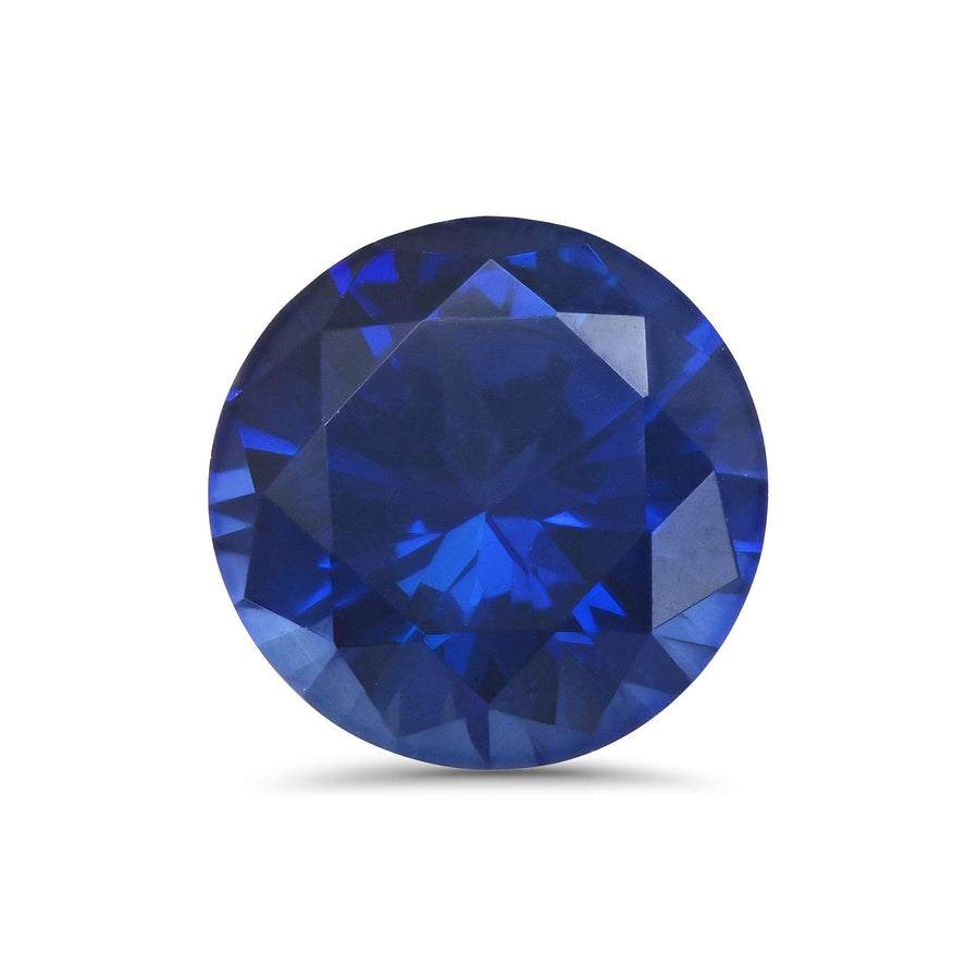 Round Lab Created Sapphire Loose Gemstones deBebians 