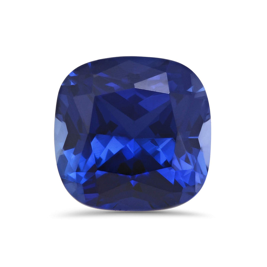 Square Cushion Lab Created Sapphire Loose Gemstones deBebians 