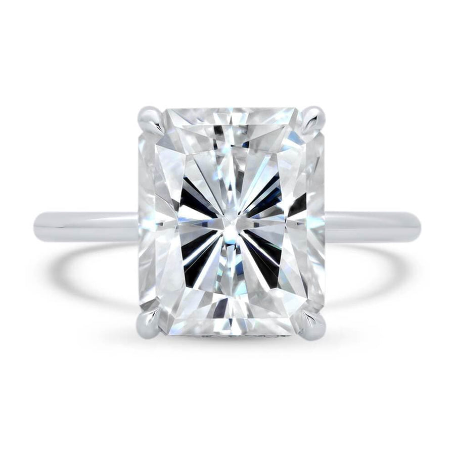 Solitaire Under Halo Engagement Ring Setting