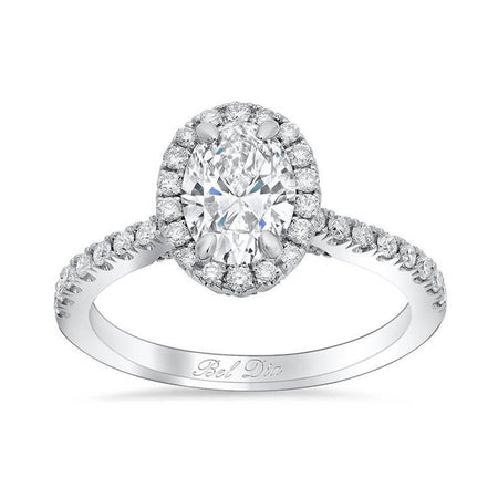 Diamond Art Deco Engagement Ring Halo Engagement Rings deBebians 