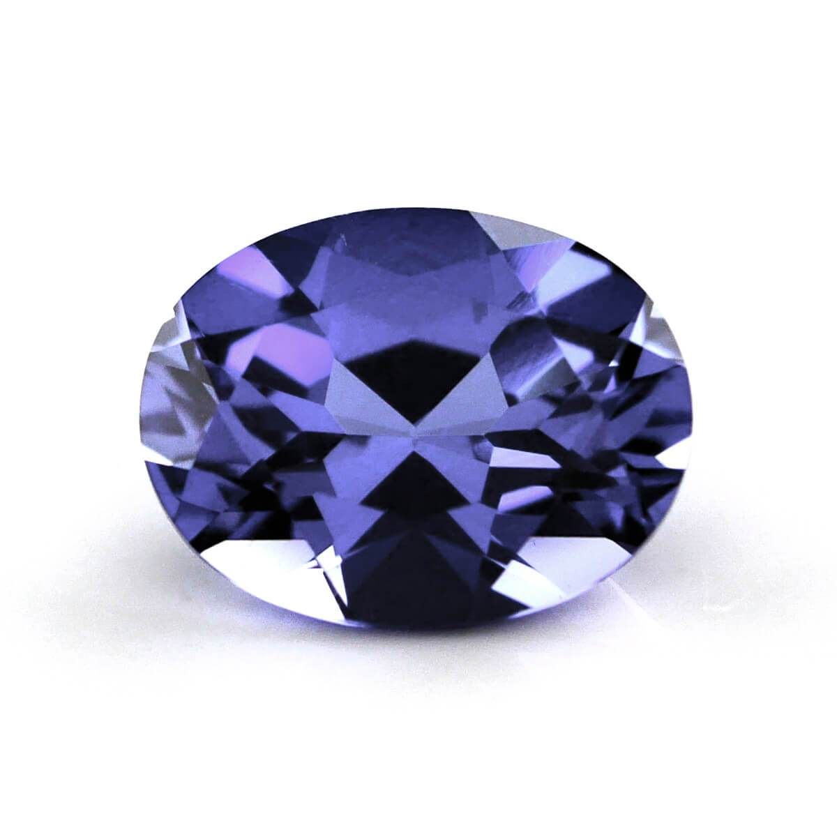 2.32ct 9x7mm Oval Light Blue Color Lab Grown Sapphire – deBebians