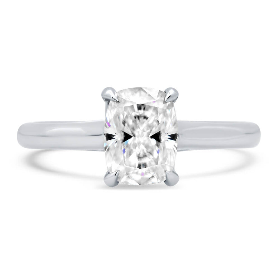 Dainty Trellis Solitaire Engagement Ring Setting