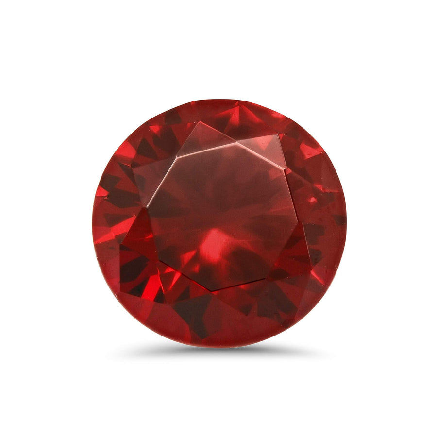 Round Lab Created Ruby Loose Gemstones deBebians 