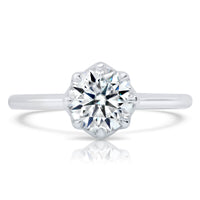 Eight prong engagement on sale ring